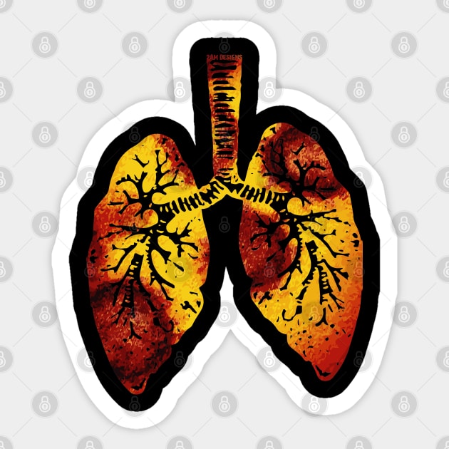 Lungs Sticker by IamValkyrie
